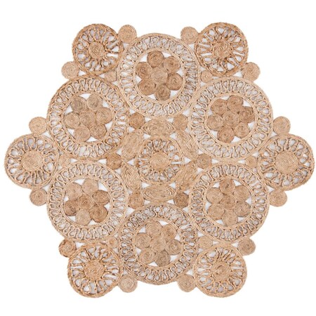 Safavieh 6 x 6 ft. Natural Fiber Hand Woven Round Area Rug, Natural NFB238A-6R